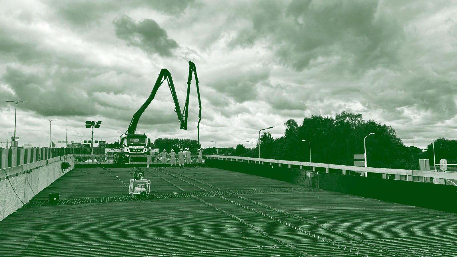 Uitvoering van een Nederlands GWW-project.